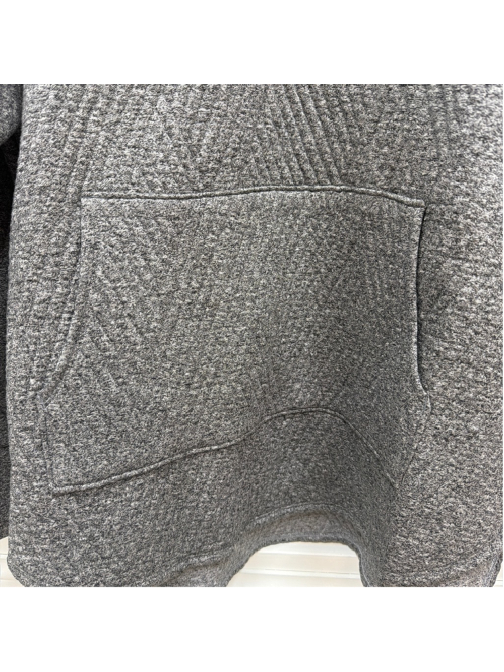NWT Gap Fit Quilted Jacquard Half-Zip Pullover in Heather Gray Sz XL! - Picture 4 of 8